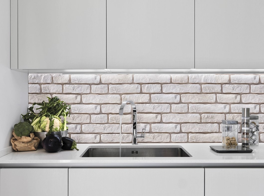 Kamień gipsowy HARVARD biała płytka dekoracyjna na ścianę 0,44 m2